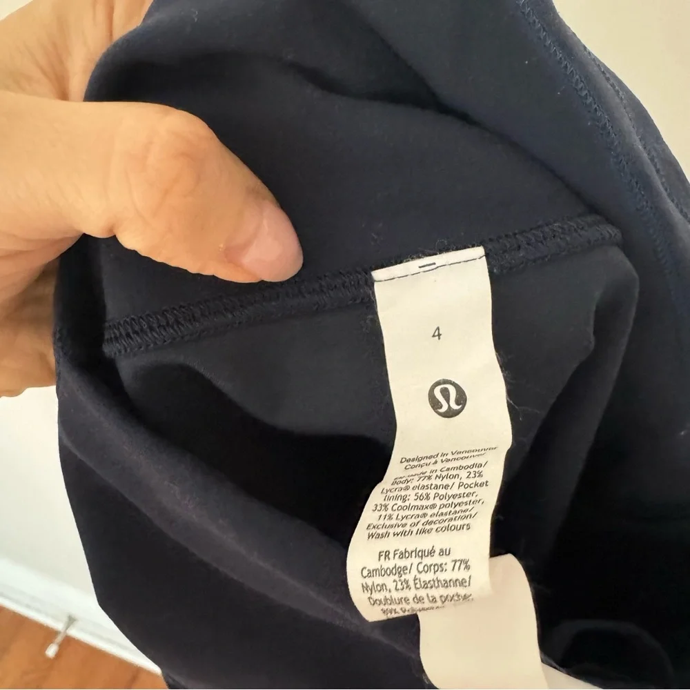Lululemon Athletica Navy Bike Shorts
